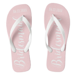 Süße Brautjungfer Rosa Badesandalen