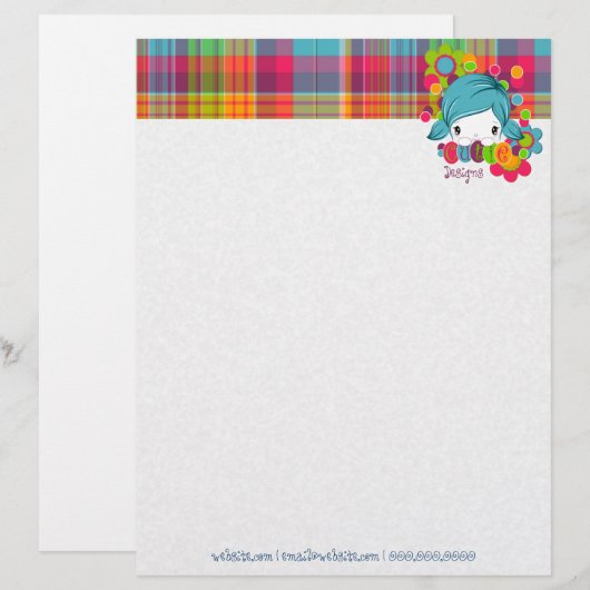 Süsse Briefbogen (Vorne/Hinten)