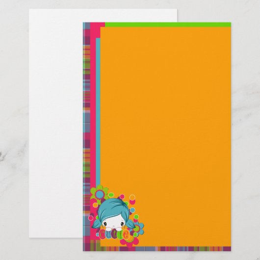 Süsse Briefpapier (Vorne/Hinten)