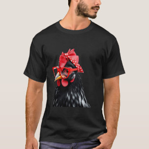 Süße Brille Huhn lustige Mama Muttertag für Frauen T-Shirt