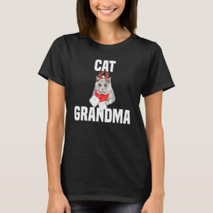 Süße britisch Kurzhaar-Katze mit Rentierkostüm T-Shirt