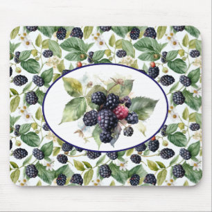 Süße Brombeeren Aquarell Mousepad