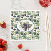Süße Brombeeren Aquarell Serviette (Beispiel)