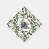 Süße Brombeeren Aquarell Serviette (Ecke)
