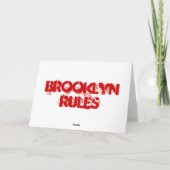 SÜSSE BROOKLYN-MITTEILUNGSKARTEN KARTE (Rückseite)