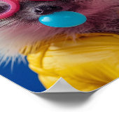 Süße Bubblegum-Igel-Güte-Skurril-Wandkunst Poster (Ecke)