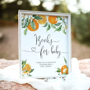 Süsse Bücher für das Baby. Bücher für Säuglinge Poster
