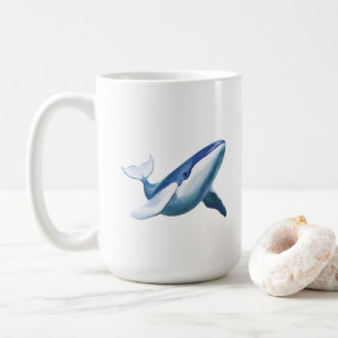 Süße Buckelwal-Schwimmzeichnung Kaffeetasse