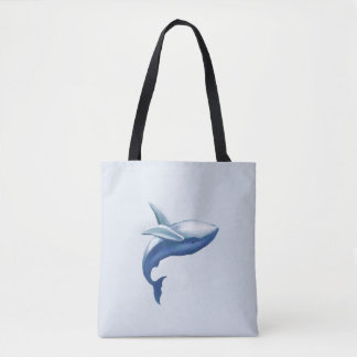 Süße Buckelwal-Zeichnung, die aus dem Wasser sprin Tasche