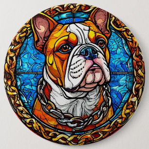 Süße Bulldogge Button