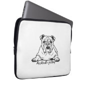 Süße Bulldogge Laptopschutzhülle (Vorne Rechts)
