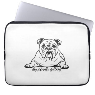 Süße Bulldogge Laptopschutzhülle