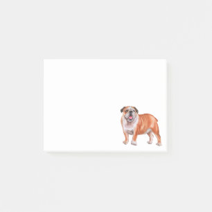 Süße Bulldogge Liebhaber Hundeliebhaber Mama Papa Post-it Klebezettel