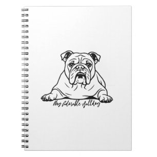 Süße Bulldogge Notizblock
