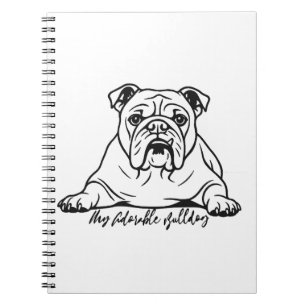 Süße Bulldogge Notizblock