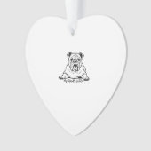 Süße Bulldogge Ornament (Vorderseite)