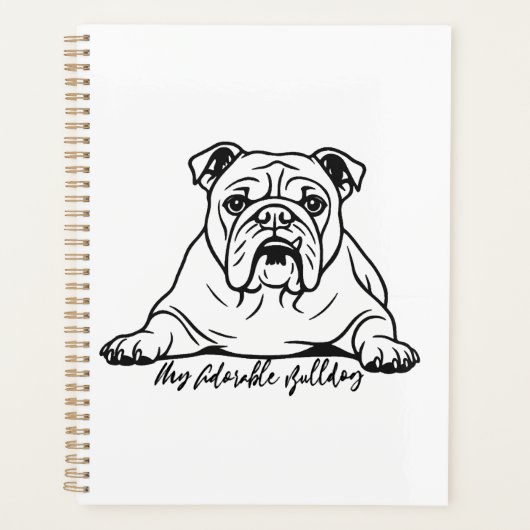 Süße Bulldogge Planer (Vorderseite)