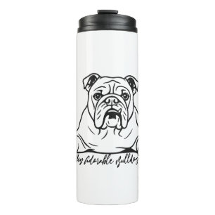 Süße Bulldogge Thermosbecher