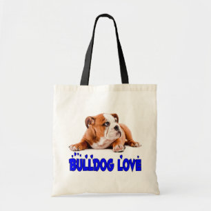 Süße Bulldogge Welpe Hund Englische Bulldogge Mama Tragetasche