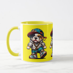🐕 Süße Bulldogge-Welpen Streetwear Tasse
