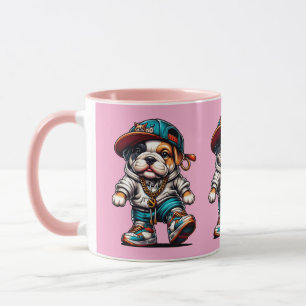 🐕 Süße Bulldoggen-Welpen Streetwear Tasse