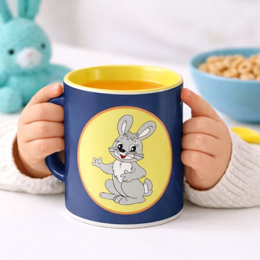 Süße Bunny Cartoon-Kinder-Trinkflaschen Tasse