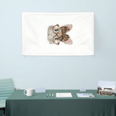 Süße Bunny Rabbit Gesicht Leopard Kokette Brille Banner (Messeveranstaltung)