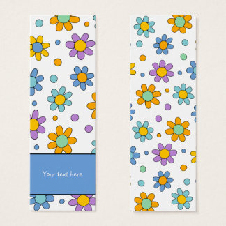Süße bunte Blumen Design-Lesezeichen