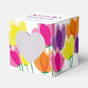 Süße bunte Blumen Geschenkschachtel