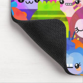 Süße bunte Cartoon-Charaktere Mousepad (Ecke)