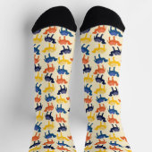 Süße bunte Cartoon-Kamele Muster Socken (Oben)