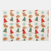 Süße bunte Cookies Muster Weihnachten Kinder Geschirrtuch (Horizontal)