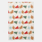 Süße bunte Cookies Muster Weihnachten Kinder Geschirrtuch (Vertikal)