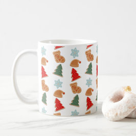 Süße bunte Cookies Muster Weihnachten Kinder Kaffeetasse