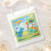 Süße bunte Dinosaurier-Freunde Geburtstag Geschenktütchen (Ausgeschnitten)