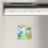 Süße bunte Dinosaurier Freunde Kinder Magnet (In Situ (Geschirrspüler))