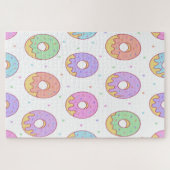 Süße bunte Donuts Puzzle (Horizontal)