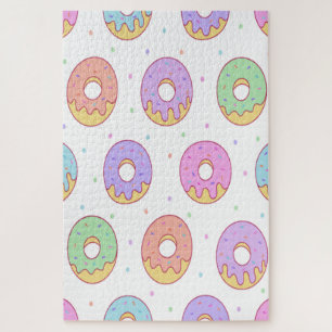 Süße bunte Donuts Puzzle