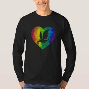 Süße bunte fliegende Drachen Herz mythische Drache T-Shirt