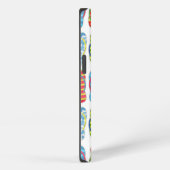 Süße bunte Flip-Flops-Muster-Monogramm iPhone Hülle (Rechte Seite)