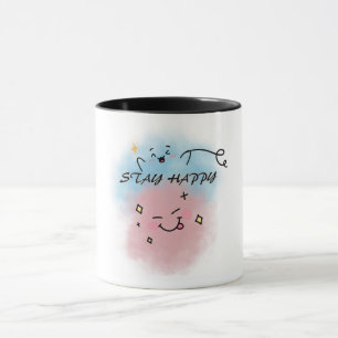 Süße bunte Gesichts-Kaffeetasse Tasse