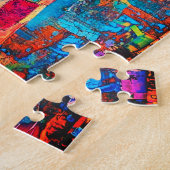 Süße bunte Giraffe Puzzle (Seite)