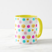 Süße bunte glückliche Gesichter Tasse (VorderseiteRechts)