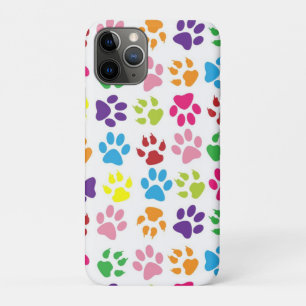 Süße bunte Haustier-Pfoten-Druck-Muster iPhone 11 Pro Hülle