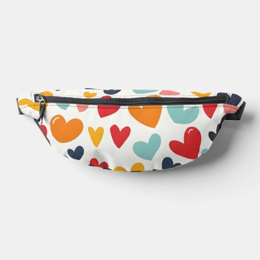 Süße bunte Herzen Doodle Romantik Bauchtasche (Ablage )