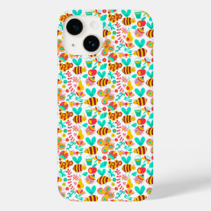 Süße bunte Insektenmuster Case-Mate iPhone 14 Hülle