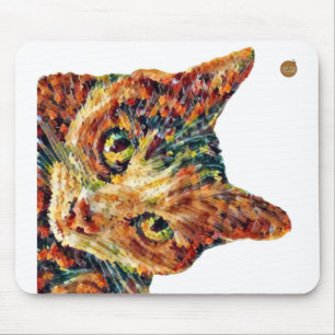 Süße Bunte Katzen-Mausunterlage Mousepad