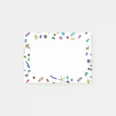 Süße bunte Mini-Käfer und Mini-Tiere Post-it Klebezettel (Vorderseite)