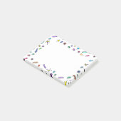 Süße bunte Mini-Käfer und Mini-Tiere Post-it Klebezettel (angewinkelt)
