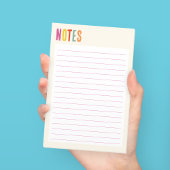 Süße bunte Notizen Memo Notizblock